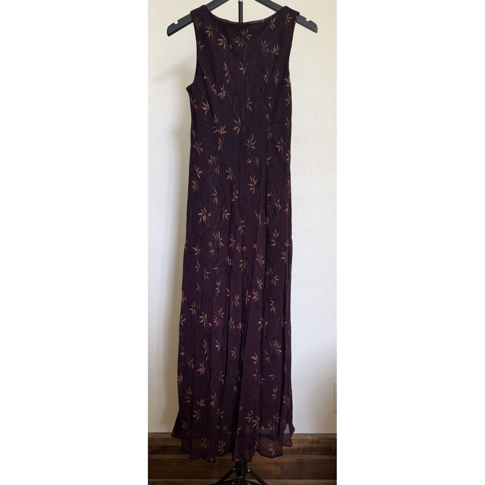 Classiques Entier Women's 90s Column Dress 6 Whimsigoth Floral 100% Rayon USA